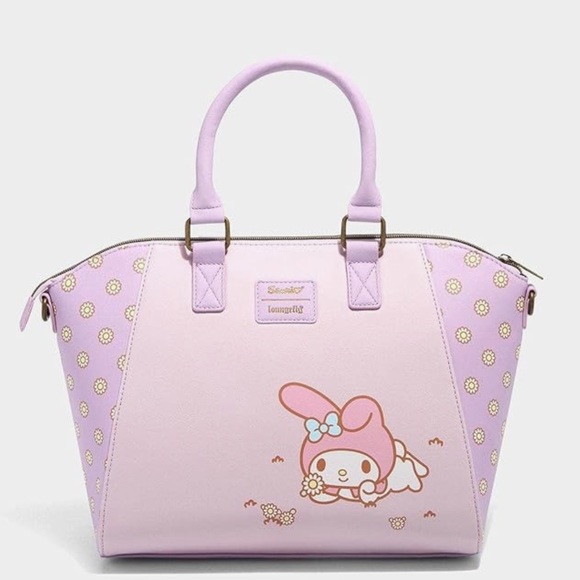 Loungefly My Melody Daisies Satchel Bag - Picture 2 of 3